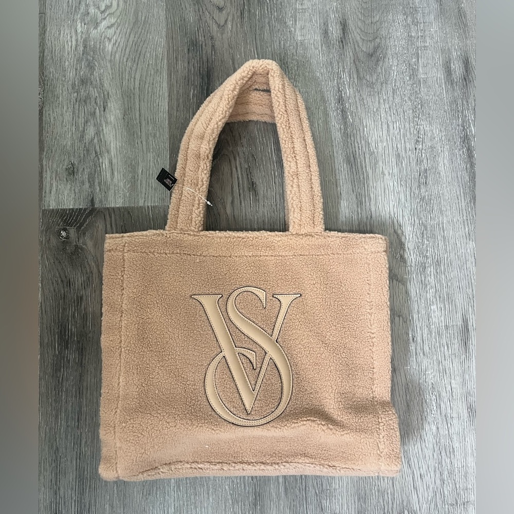 Victoria’s Secret fuzzy tote bag